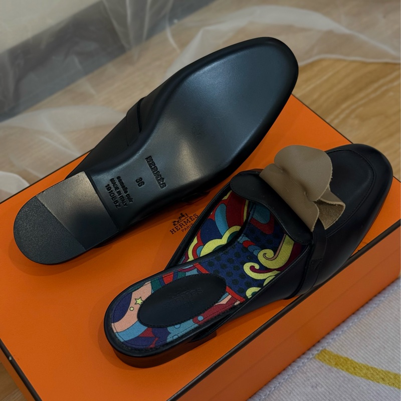 全新Hermes 穆勒鞋 專櫃五六萬-4