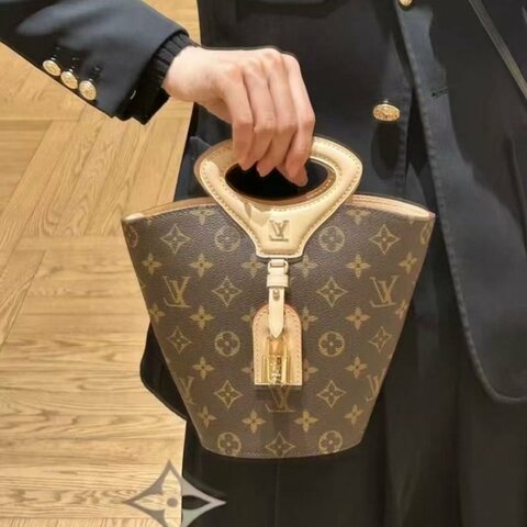 LV SS25新款老花Rivage BB芯片款手提肩背斜背包12×18×7 98新配件塵袋購證鑰匙鎖頭