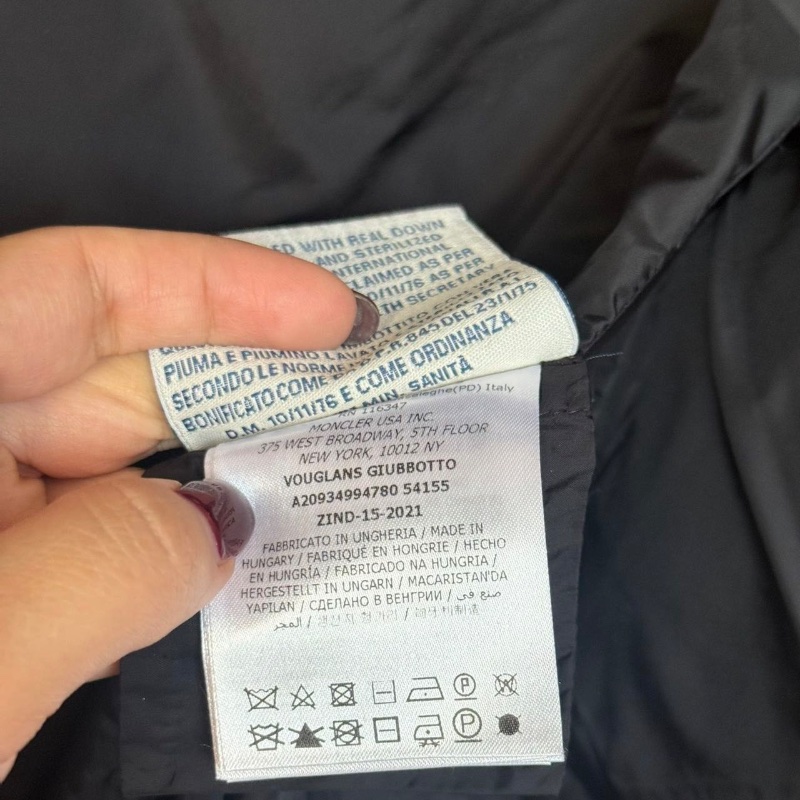 Moncler 荷葉邊羽絨外套 1碼(其他尺寸可以另外詢問) 98新配件塵袋衣架-5