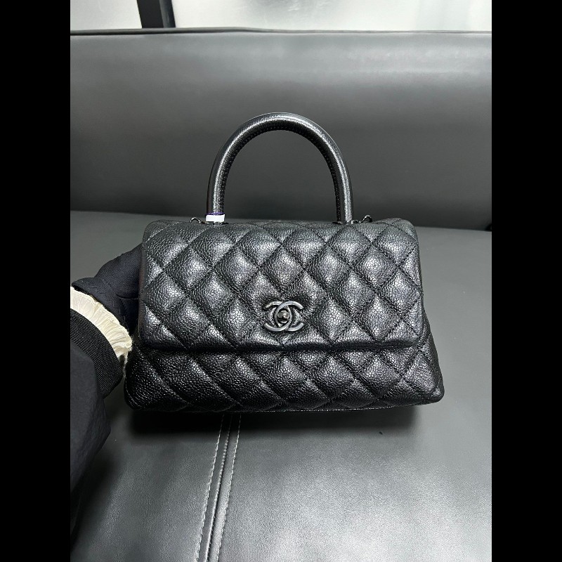 Chanel coco handle so black 小號-1