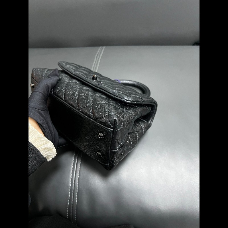 Chanel coco handle so black 小號-8