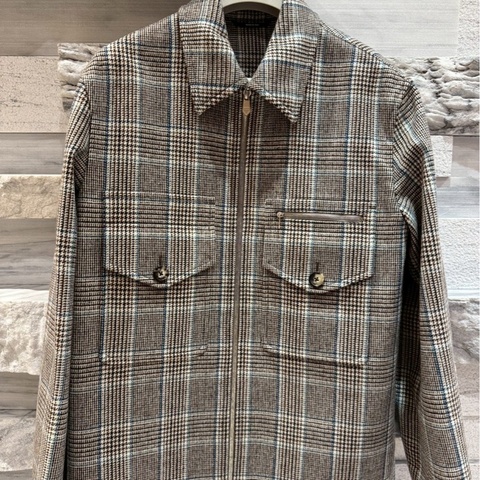 Hermes男生毛料外套