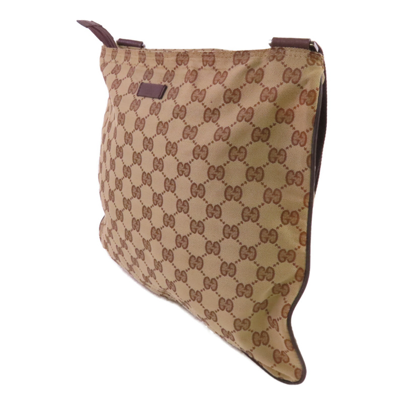 GUCCI 帆布Shoulder Bag銀扣肩背袋-2