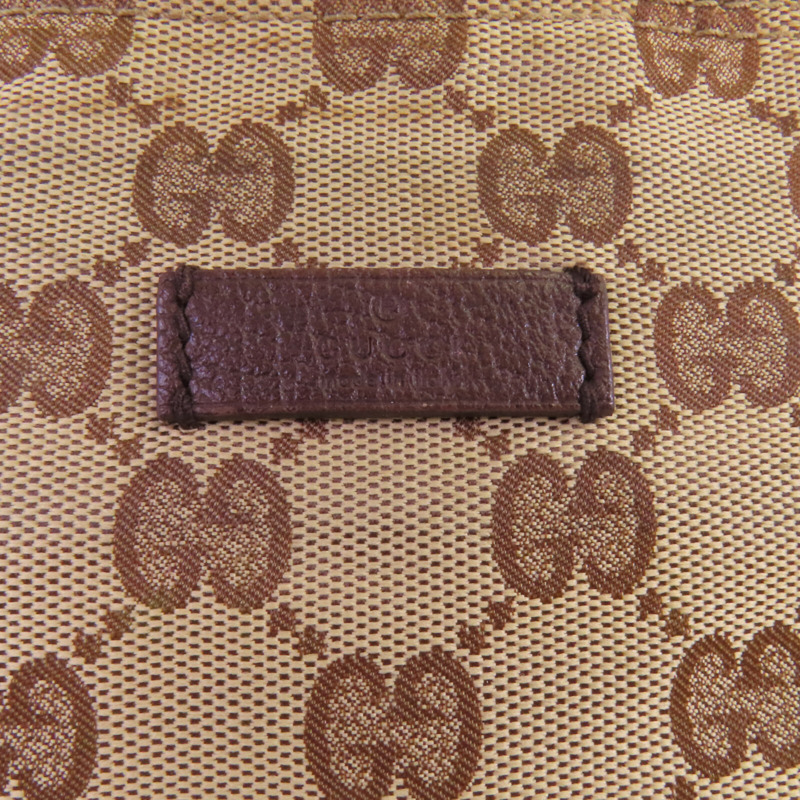 GUCCI 帆布Shoulder Bag銀扣肩背袋-9