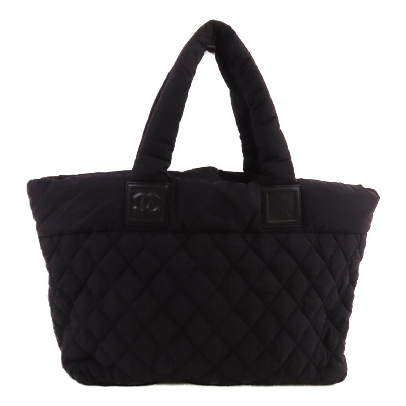 CHANEL 尼龍Coco Cocoon銀扣肩背袋-1