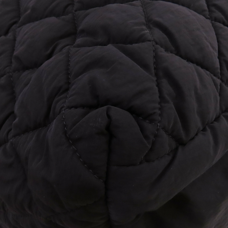 CHANEL 尼龍Coco Cocoon銀扣肩背袋-5