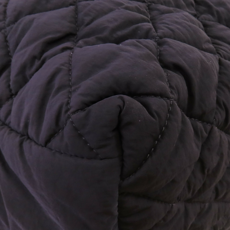 CHANEL 尼龍Coco Cocoon銀扣肩背袋-8