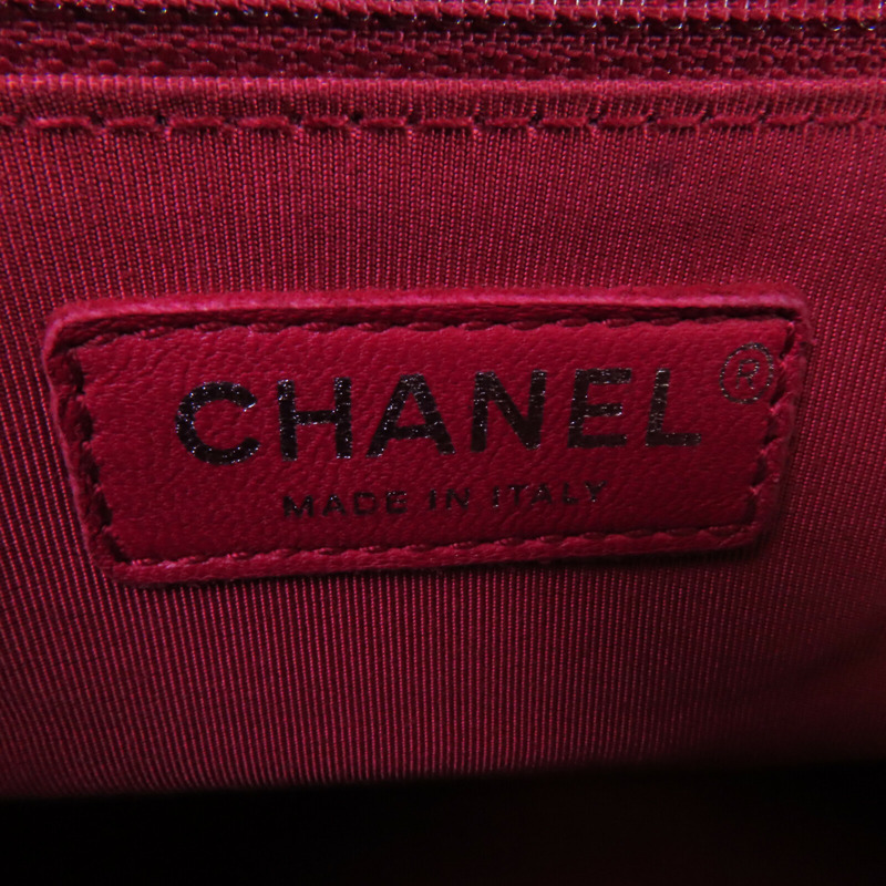 CHANEL 牛皮皮革Gabrielle Medium銀扣鏈帶肩背袋-14