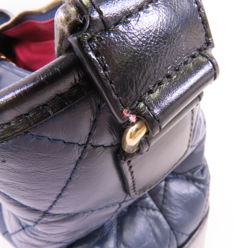 CHANEL 牛皮皮革Gabrielle Medium銀扣鏈帶肩背袋-18