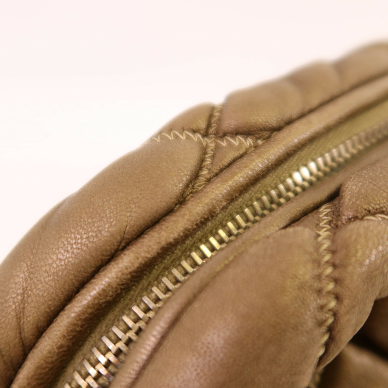 CHANEL 牛皮皮革Chain Shoulder Bag金扣鏈帶肩背袋-12