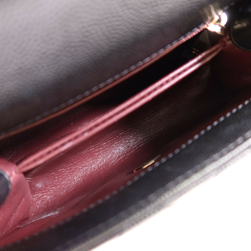 CHANEL 牛皮皮革Co Co Handle金扣鏈帶手挽肩背兩用袋-12