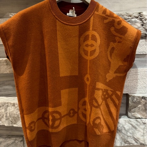 Hermès 全新喀什米爾針織無袖上衣