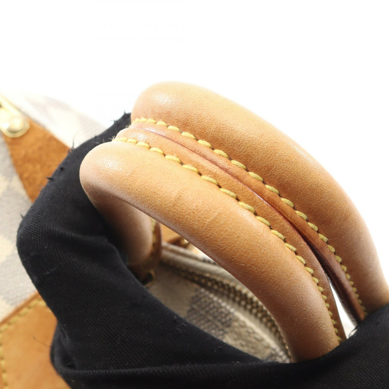 路易威登 Speedy 30 手提包 N41533 Damier Azur 白色皮革 二手 女士 LV-6