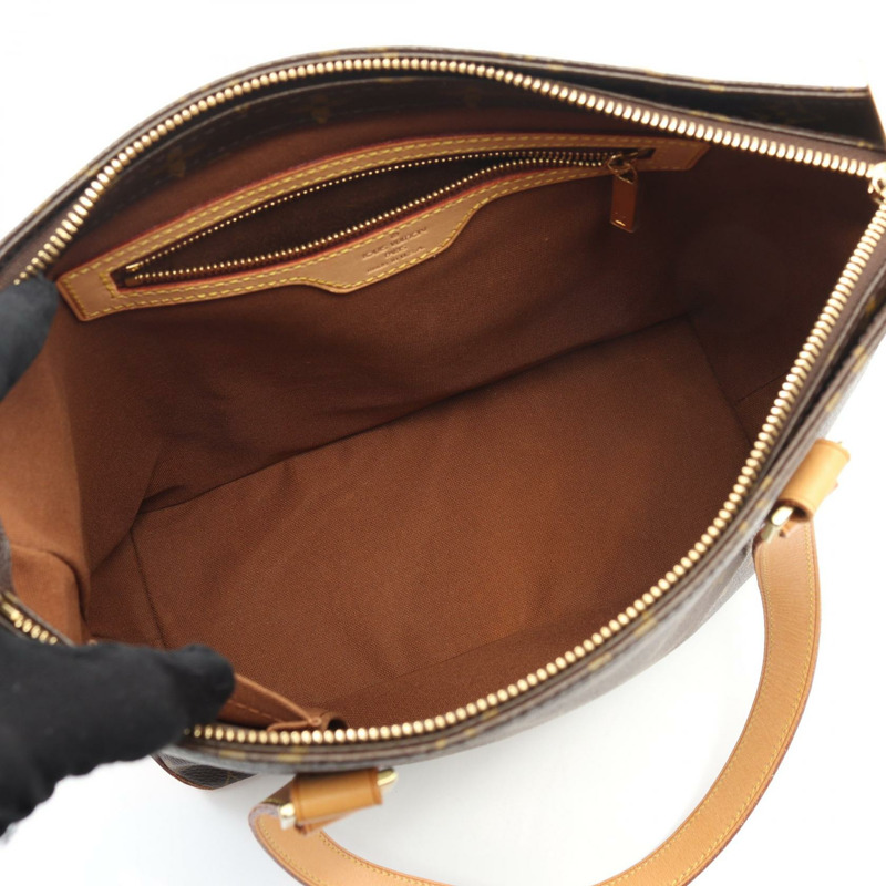 路易威登 Cabas 鋼琴肩背包 M51148 Monogram 皮革棕色二手女士-2