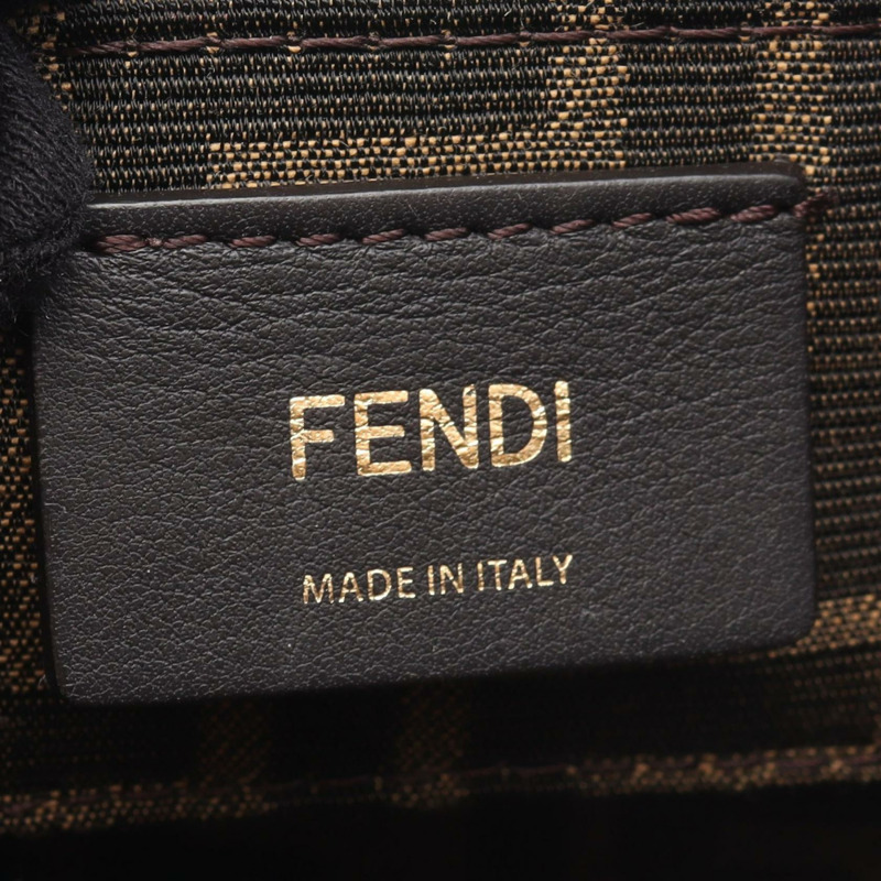 FENDI By The Way 迷你肩斜背包 8BS067 ABVL 皮革 米色 二手-3
