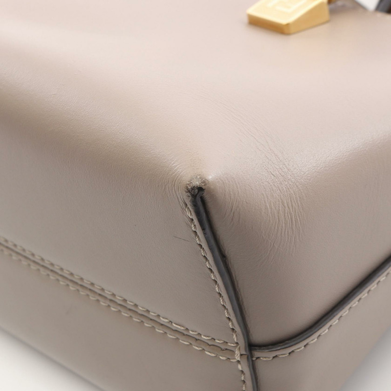 FENDI By The Way 迷你肩斜背包 8BS067 ABVL 皮革 米色 二手-5