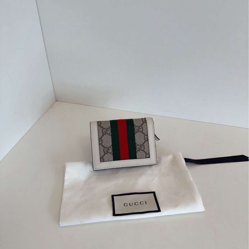 【98新未使用品🆕】Gucci  小蜜蜂老花短款錢包 卡包-1