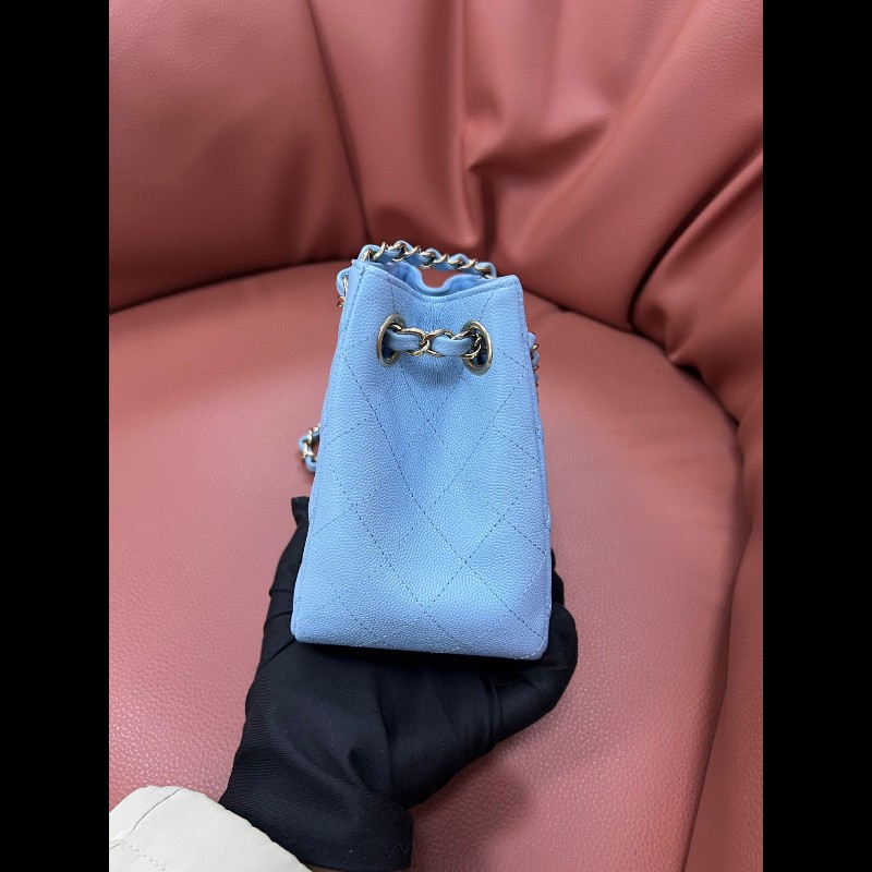 Chanel baby blue mini tote-5