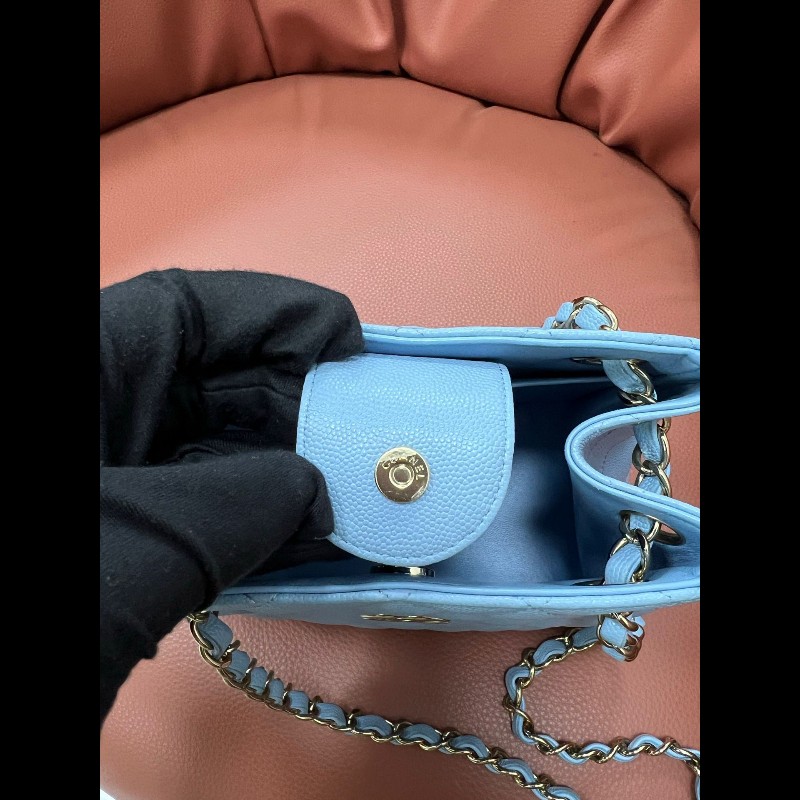 Chanel baby blue mini tote-7