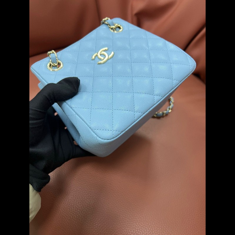 Chanel baby blue mini tote-9