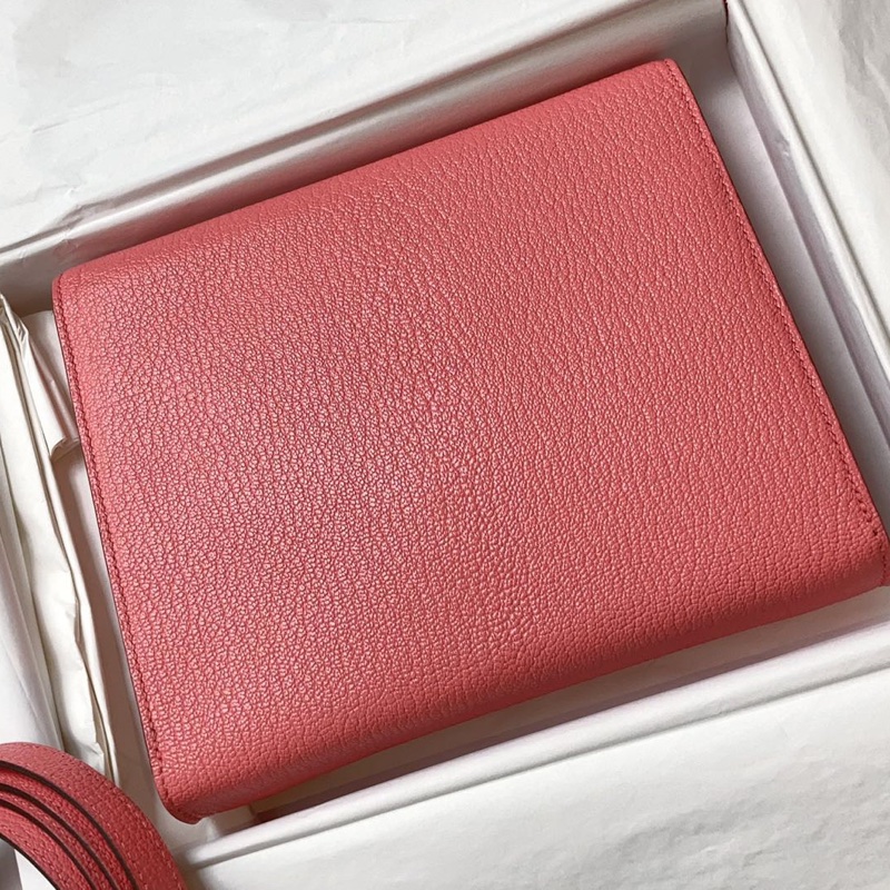 【近新閒置品】愛馬仕 Hermes clic16 D刻 單肩斜挎包山羊皮 k4夏日粉-1