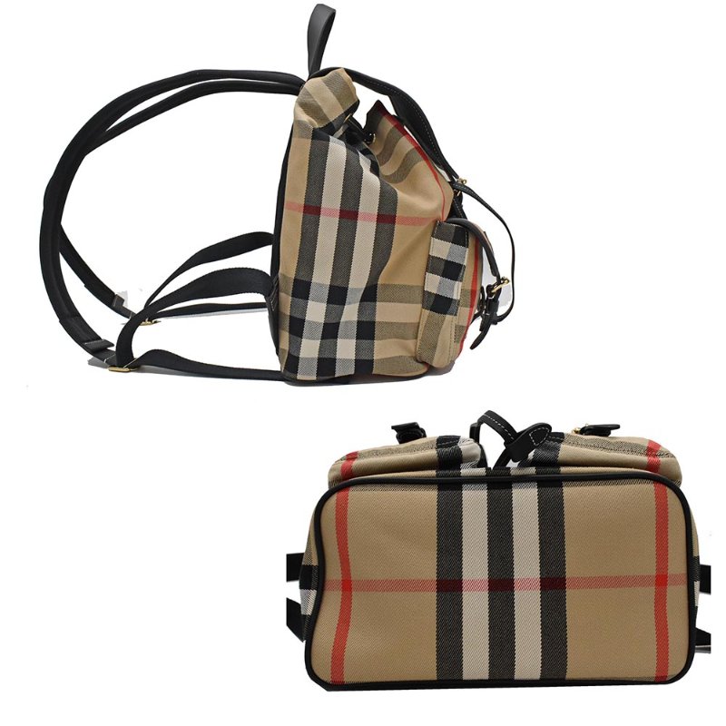 【門市全新現貨】BURBERRY Enfield 經典格紋棉布後背包 (附原廠防塵袋)-1