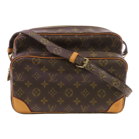 LOUIS VUITTON Monogram Nile金扣肩背袋