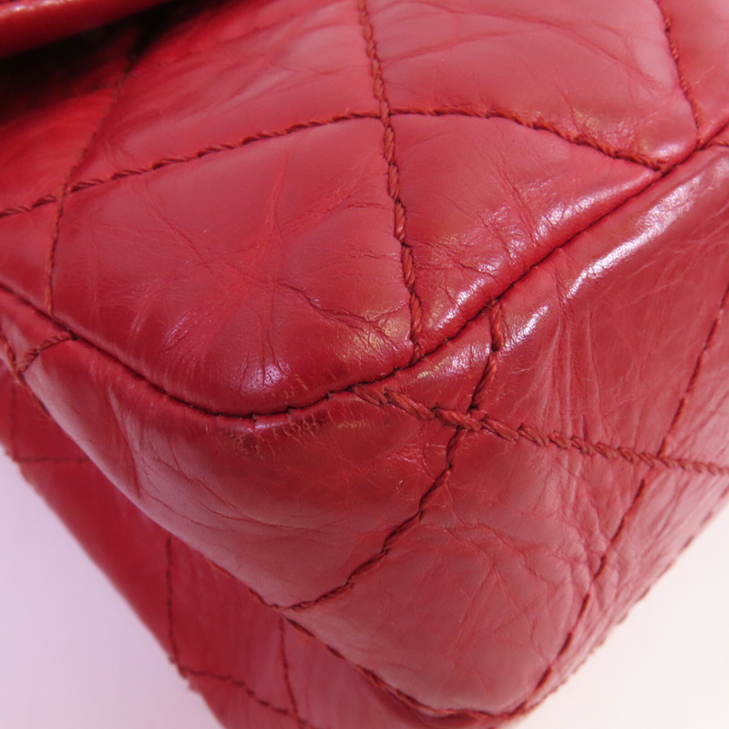 CHANEL 牛皮皮革2.55 Large銀扣鏈帶肩背袋-5