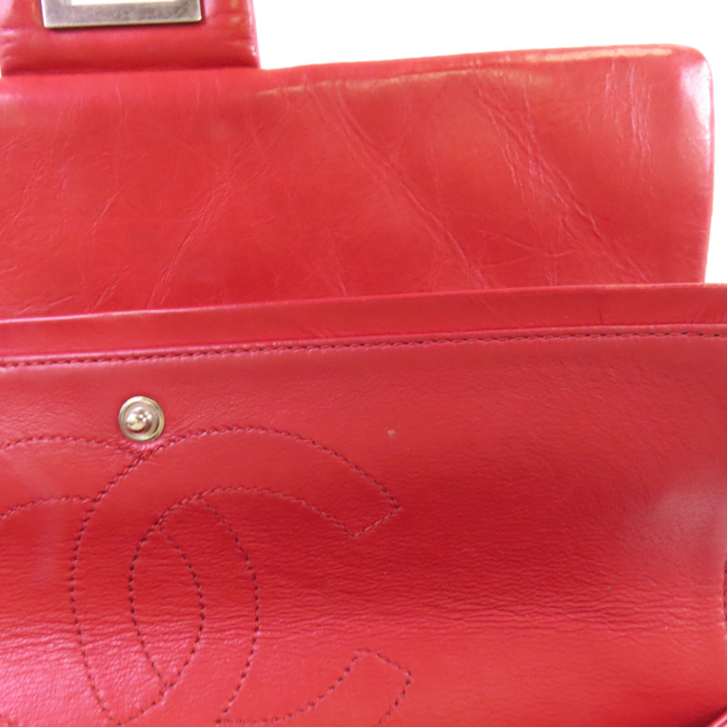 CHANEL 牛皮皮革2.55 Large銀扣鏈帶肩背袋-14