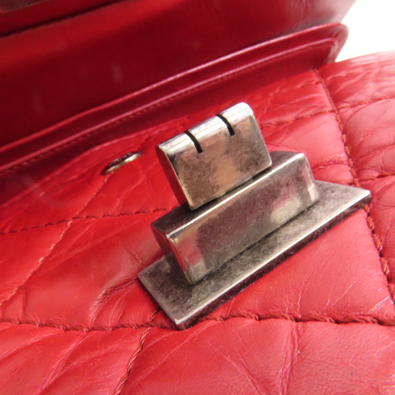 CHANEL 牛皮皮革2.55 Large銀扣鏈帶肩背袋-19