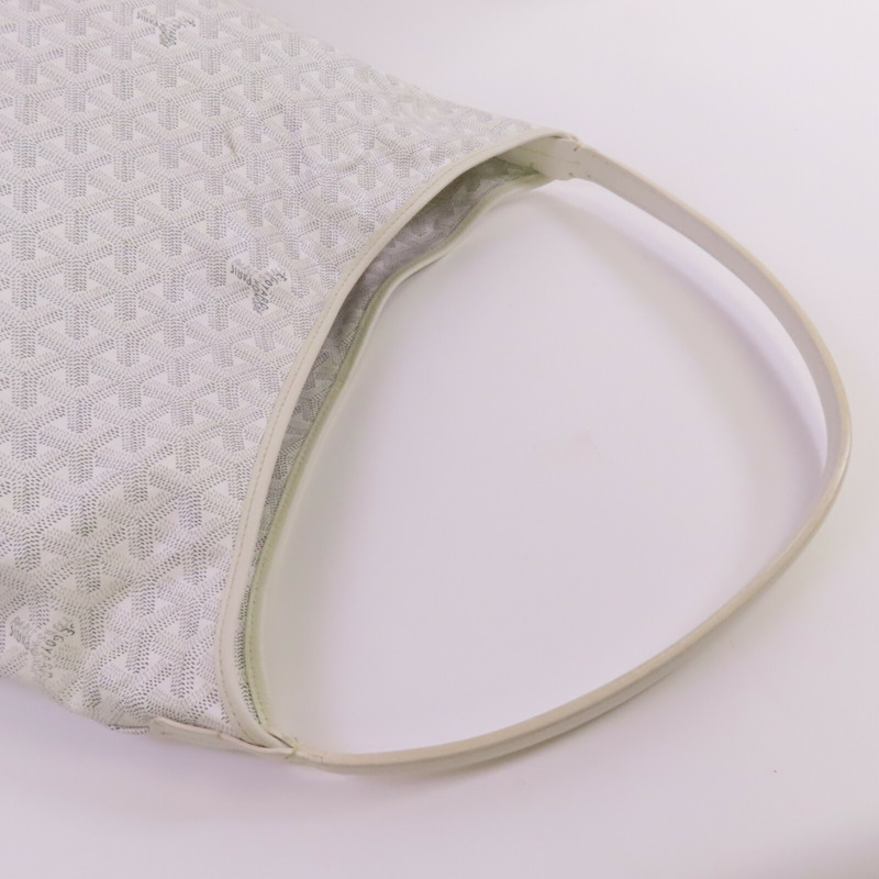 GOYARD 塗層帆布Boheme Hobo銀扣肩背袋-4