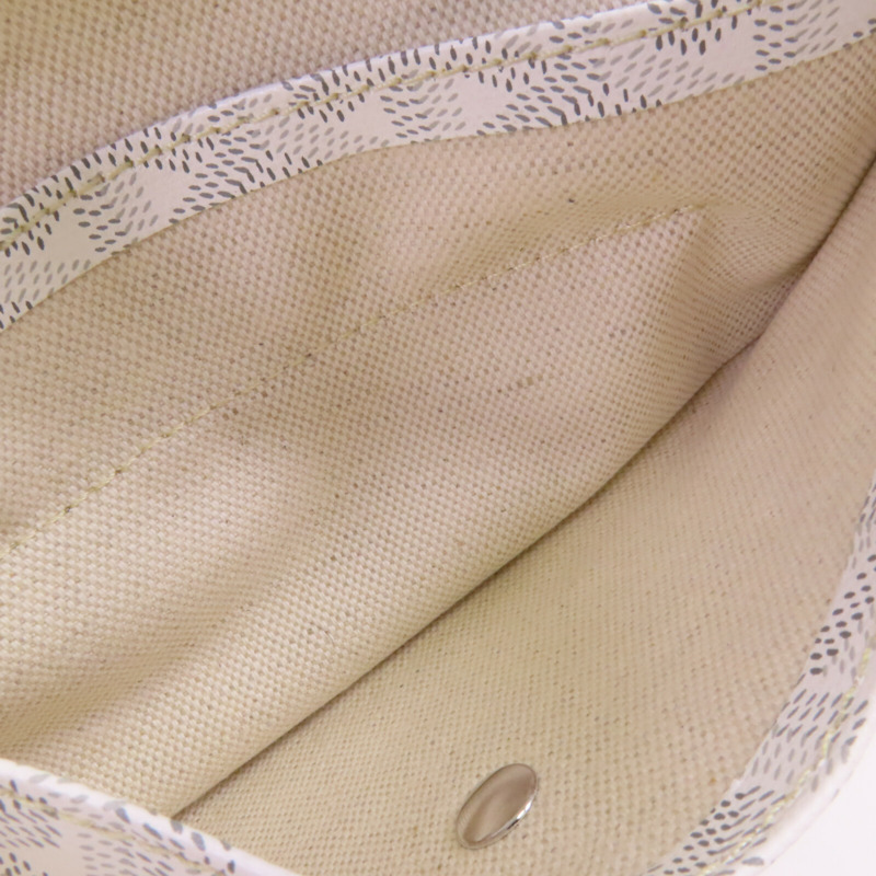 GOYARD 塗層帆布Boheme Hobo銀扣肩背袋-13