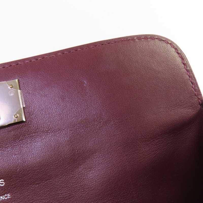 HERMES Everⅽolor皮革Tool Box 20銀扣手挽肩背兩用袋Orange Poppy-15