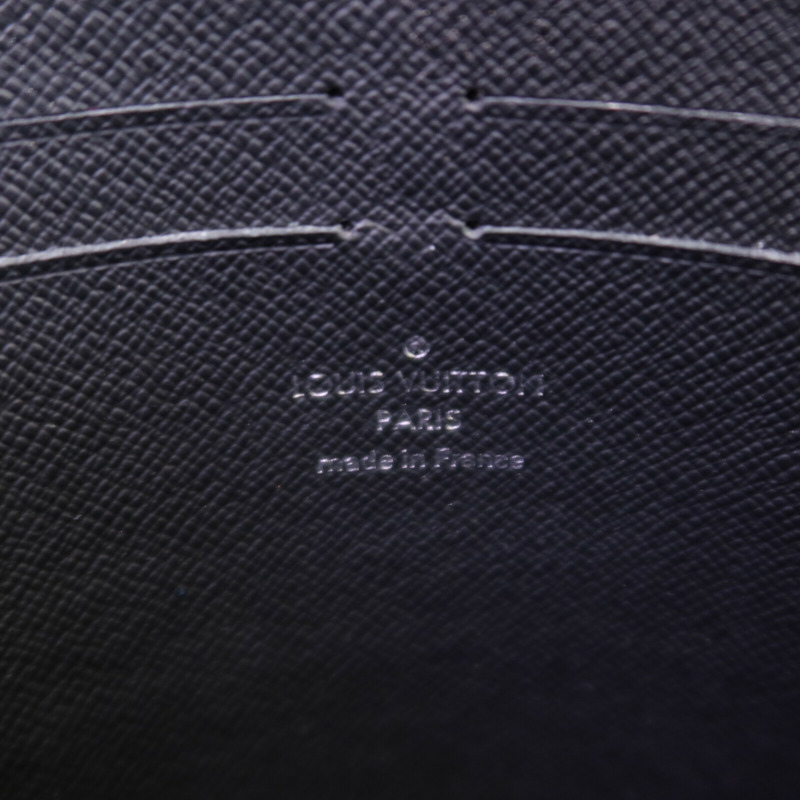 LOUIS VUITTON Damier Graphite Pochette Voyage銀扣手拿包-11