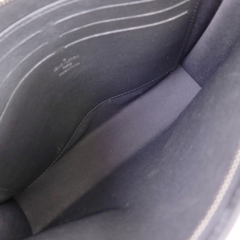 LOUIS VUITTON Damier Graphite Pochette Voyage銀扣手拿包-12