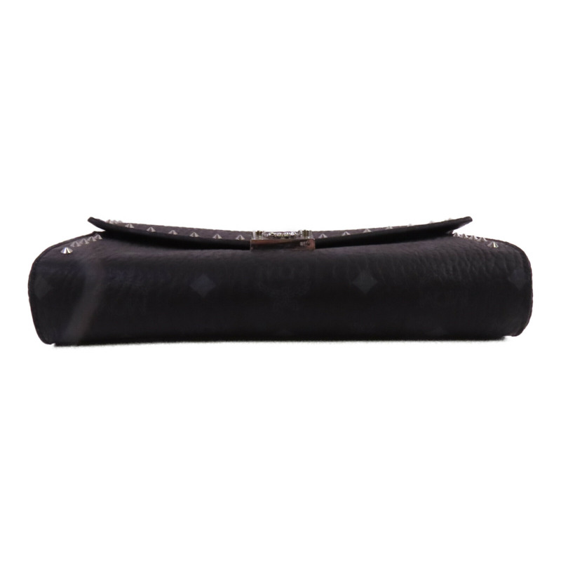 MCM 塗層帆布Visetos Tracy Crossbody銀扣鏈帶肩背袋-3