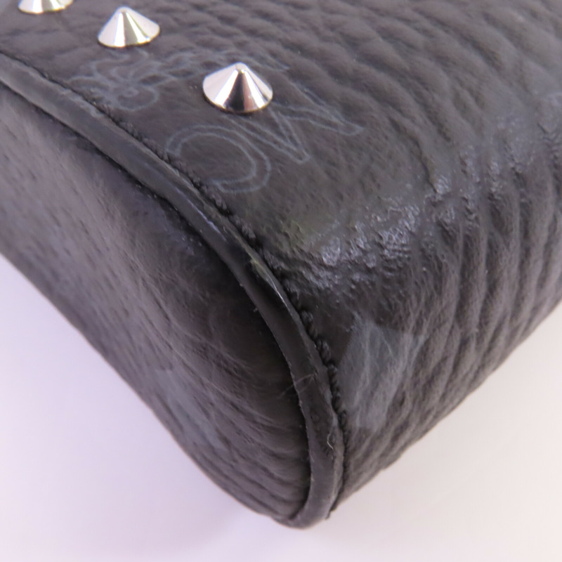 MCM 塗層帆布Visetos Tracy Crossbody銀扣鏈帶肩背袋-5