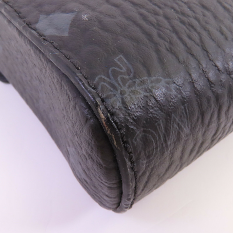 MCM 塗層帆布Visetos Tracy Crossbody銀扣鏈帶肩背袋-7