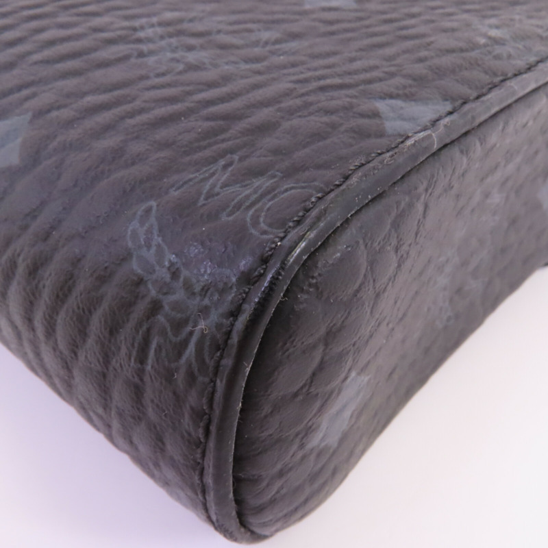 MCM 塗層帆布Visetos Tracy Crossbody銀扣鏈帶肩背袋-8