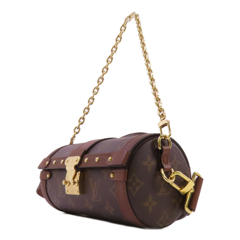 LOUIS VUITTON Monogram Papillon Trunk金扣鏈帶手挽肩背兩用袋-2