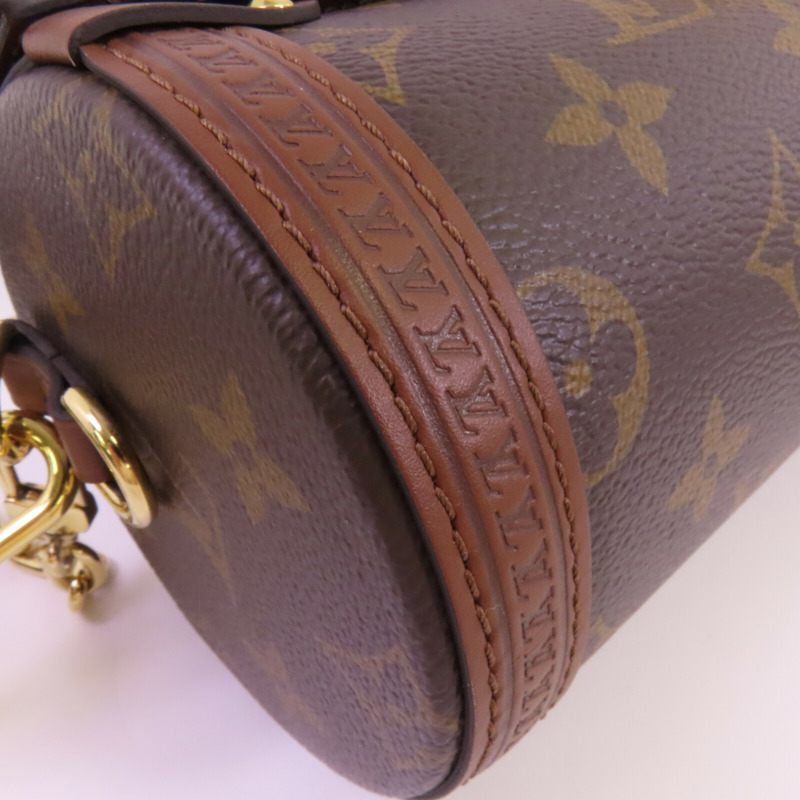 LOUIS VUITTON Monogram Papillon Trunk金扣鏈帶手挽肩背兩用袋-5