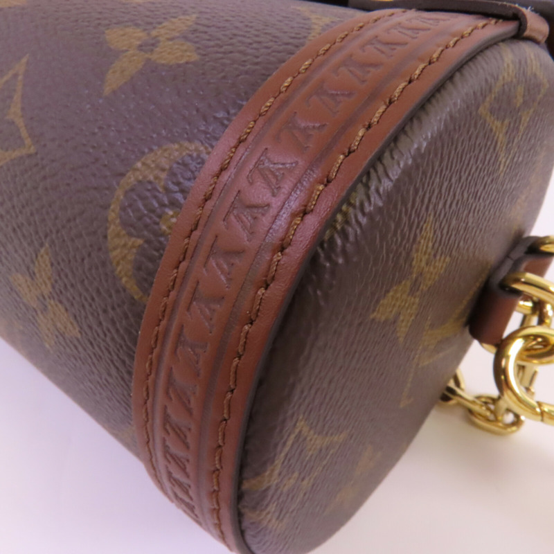 LOUIS VUITTON Monogram Papillon Trunk金扣鏈帶手挽肩背兩用袋-6