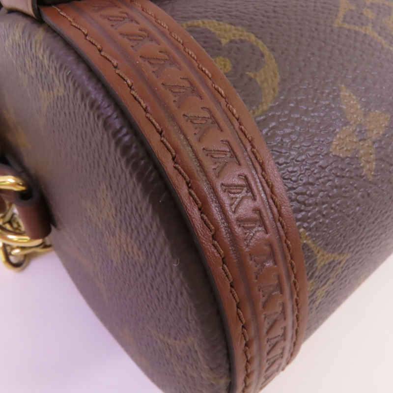 LOUIS VUITTON Monogram Papillon Trunk金扣鏈帶手挽肩背兩用袋-7