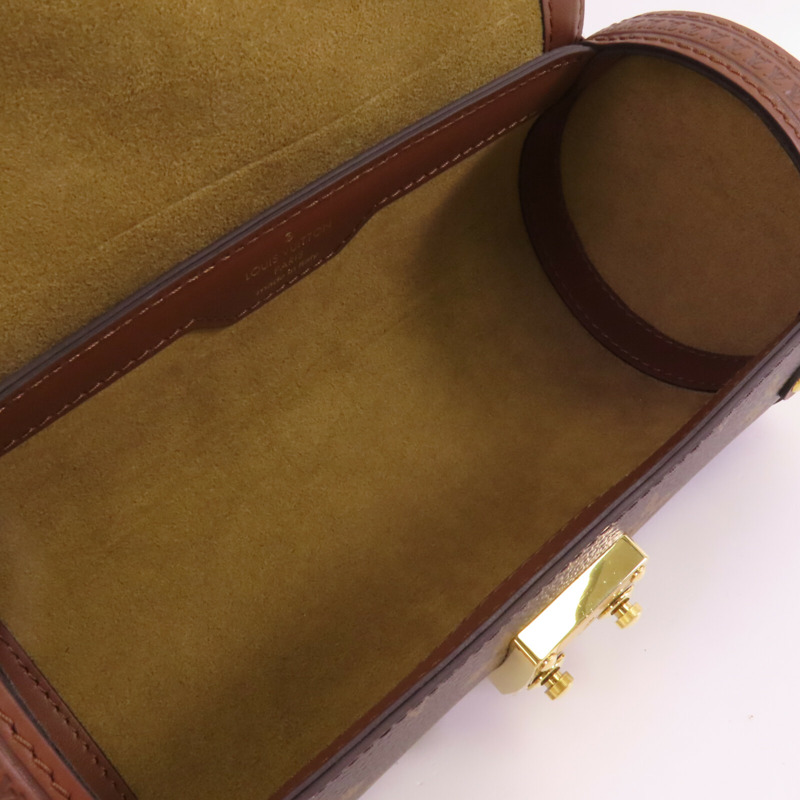 LOUIS VUITTON Monogram Papillon Trunk金扣鏈帶手挽肩背兩用袋-12