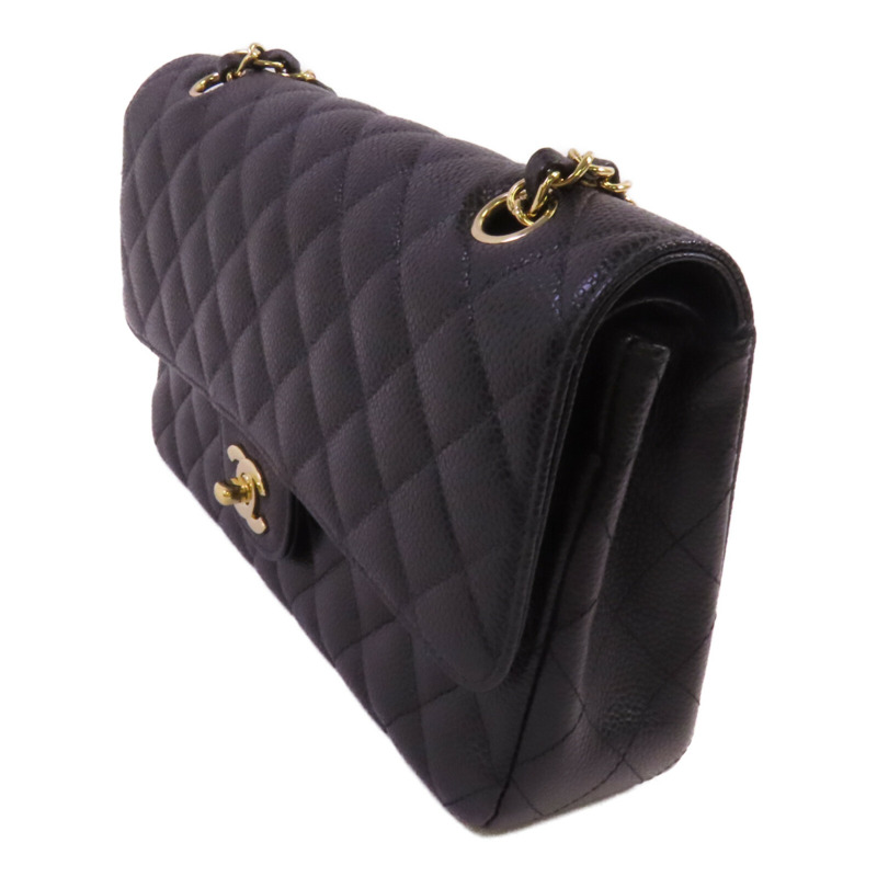 CHANEL 牛皮皮革Classic 25金扣鏈帶肩背袋-2