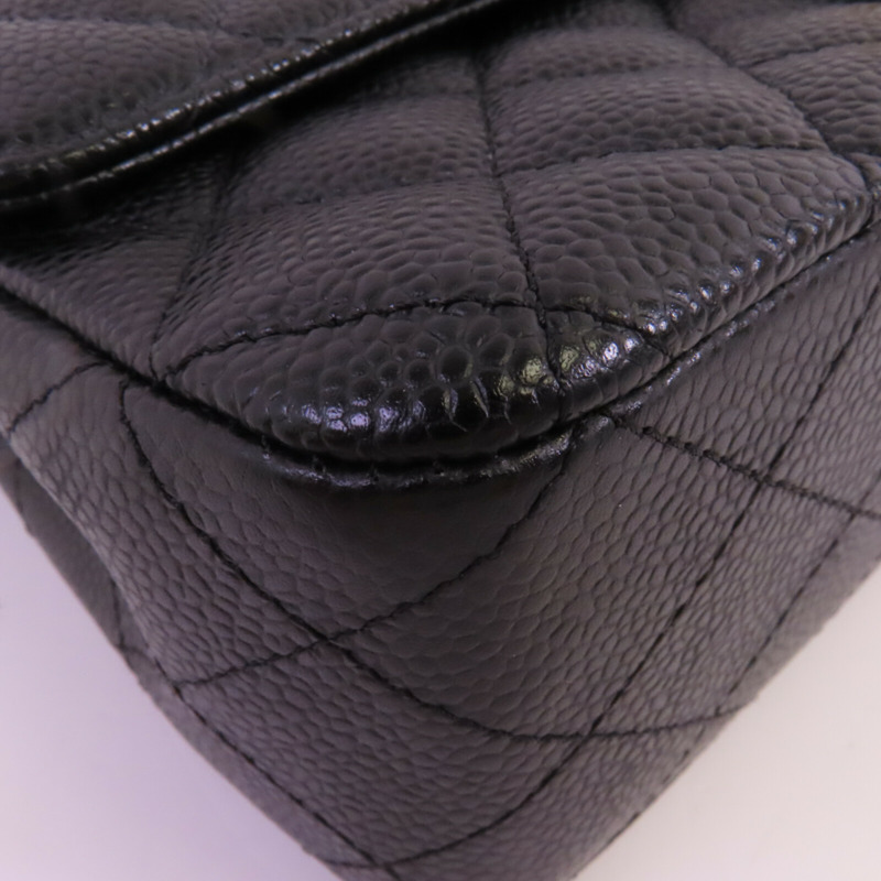 CHANEL 牛皮皮革Classic 25金扣鏈帶肩背袋-5