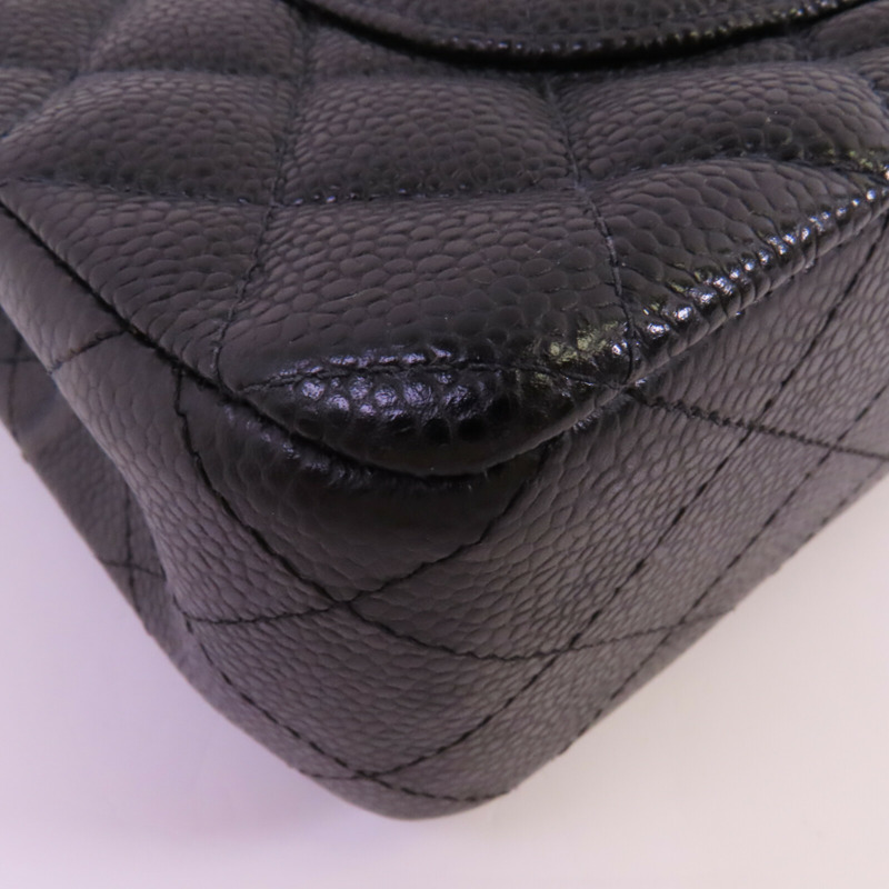 CHANEL 牛皮皮革Classic 25金扣鏈帶肩背袋-7