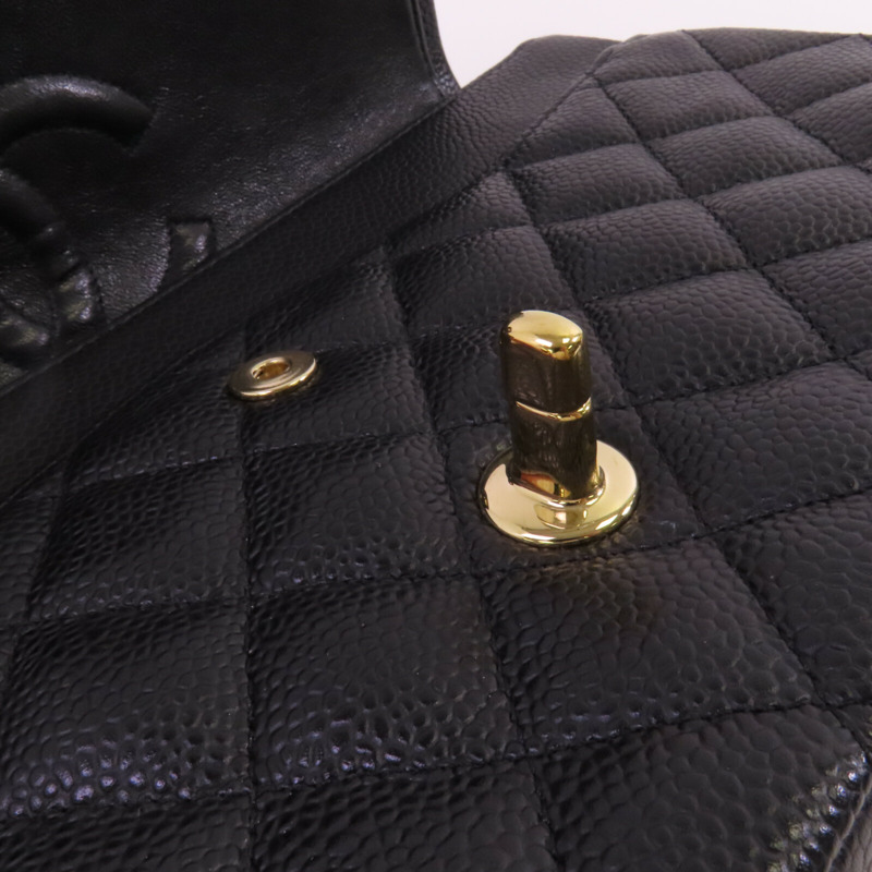 CHANEL 牛皮皮革Classic 25金扣鏈帶肩背袋-11