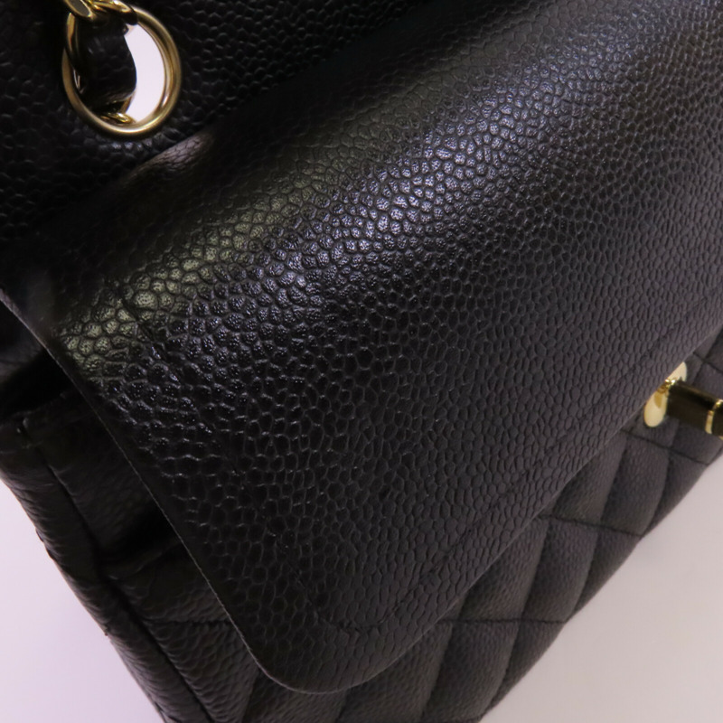 CHANEL 牛皮皮革Classic 25金扣鏈帶肩背袋-12