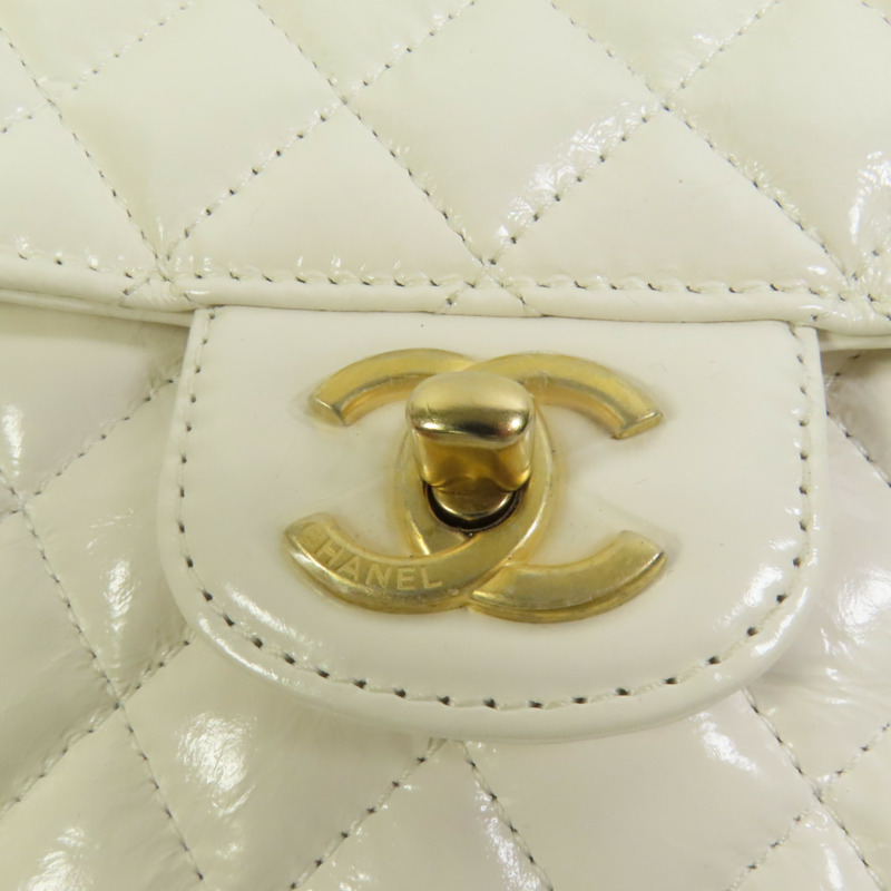 CHANEL 牛皮皮革24C 金扣手挽肩背兩用袋-6